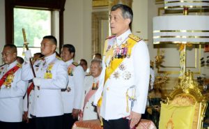 (FILES) This file andout photograph from the Thai Parliament taken on August 07, 2014 shows Thai Crown Prince Maha Vajiralongkorn attending the opening of the National Legislative Assembly in Bangkok. Crown Prince Maha Vajiralongkorn will succeed his father, Thailand's junta chief said on October 13, 2016, following the death of King Bhumibol Adulyadej after a long battle with ill health. / AFP PHOTO / PARLIAMENT / HO