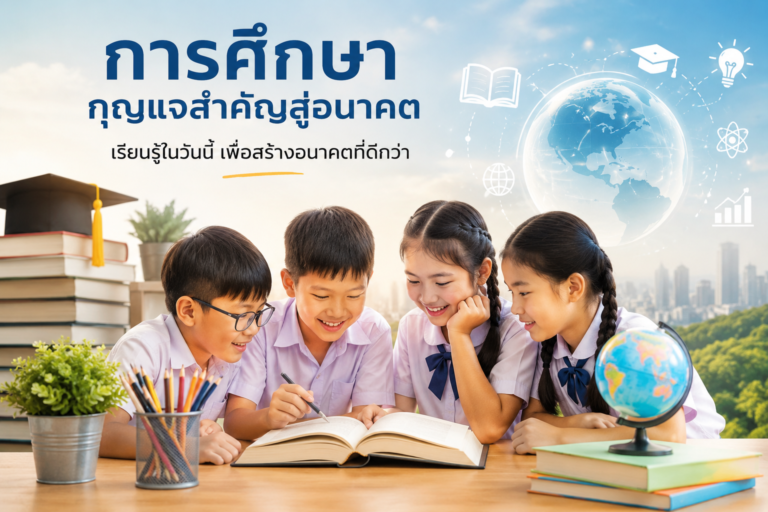 การศึกษา : กุญแจสำคัญสู่อนาคตของสังคม